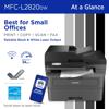 Brother MFC-L2820DW Wireless Compact Monochrome Laser All-in-One Printer, , small