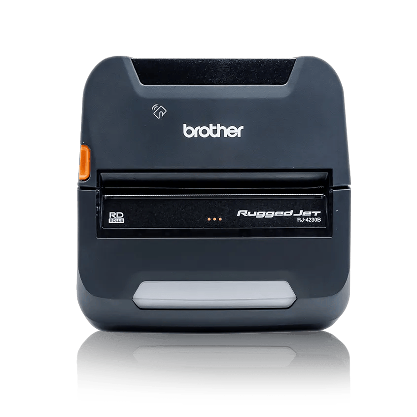 Brother RuggedJet RJ-4230B mobile thermal printer with wireless connectivity