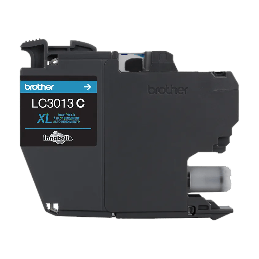 Brother Genuine LC3013C High-yield Cyan Ink Cartridge, Cyan, medium