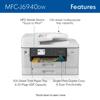 Brother MFC-J6940DW all-in-one printer with NFC touch-to-print and duplex scanning features