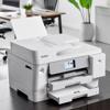 Brother MFC-J6975DW all-in-one inkjet printer with dual paper trays extended in office
