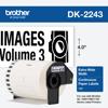 Brother DK-2243 continuous paper label roll, 4-inch width, 100-foot length