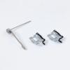 Brother sewing machine accessories including quilting guide and two presser feet