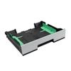 Brother printer paper tray with adjustable green guides for multiple paper sizes