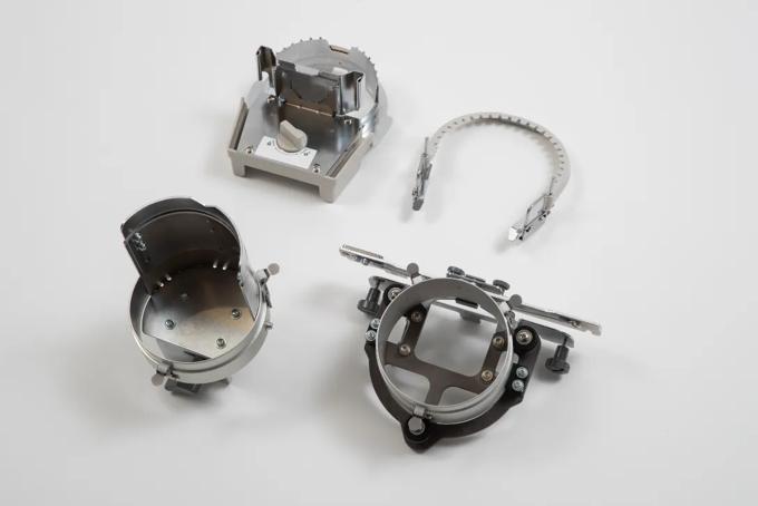 Brother embroidery machine cap frame set with circular hoops and metal clamps