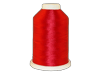 Brother red embroidery thread spool on white background