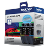 Brother LC401XL 3-pack high-yield color ink cartridges in cyan, magenta, and yellow