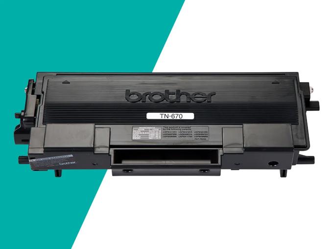 Brother TN-670 high-yield black toner cartridge for laser printers