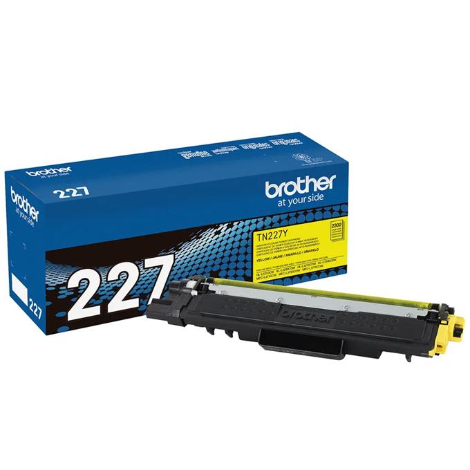 Brother Genuine TN227Y High-yield Yellow Toner Cartridge, , large