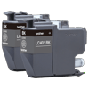 Brother LC402 black ink cartridges in two-pack configuration