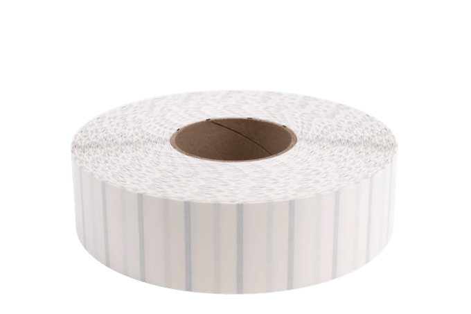 Brother white label roll on cardboard core for thermal transfer printing
