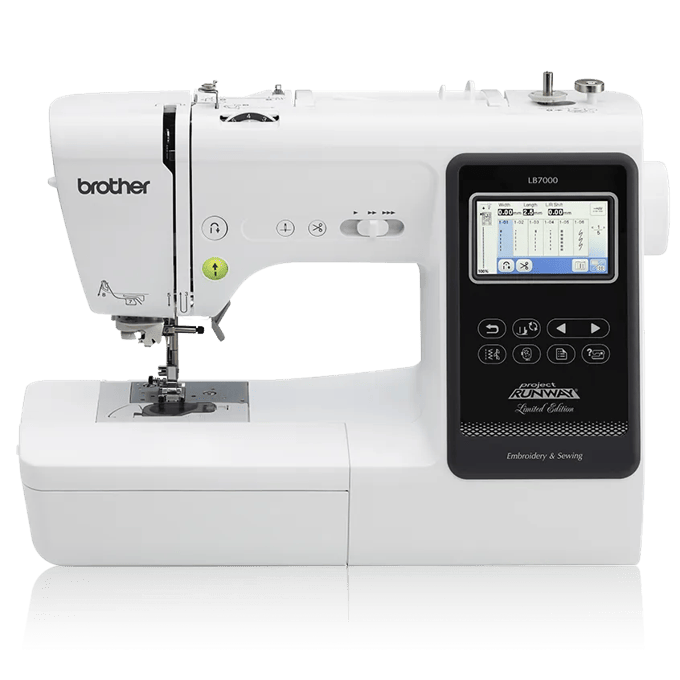 Brother LB7000 embroidery and sewing machine with touchscreen display