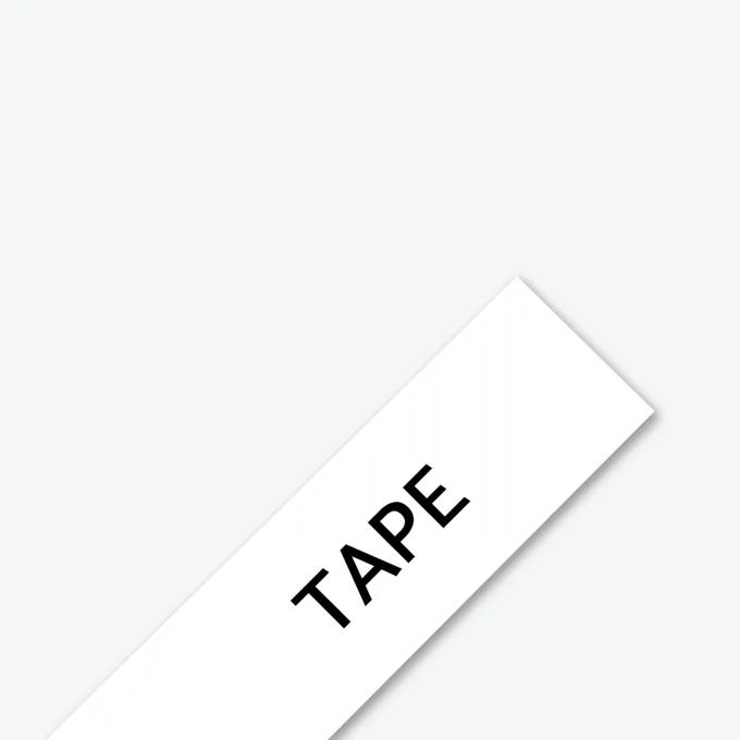 Brother TZe-M231 label tape with black text on matte white background