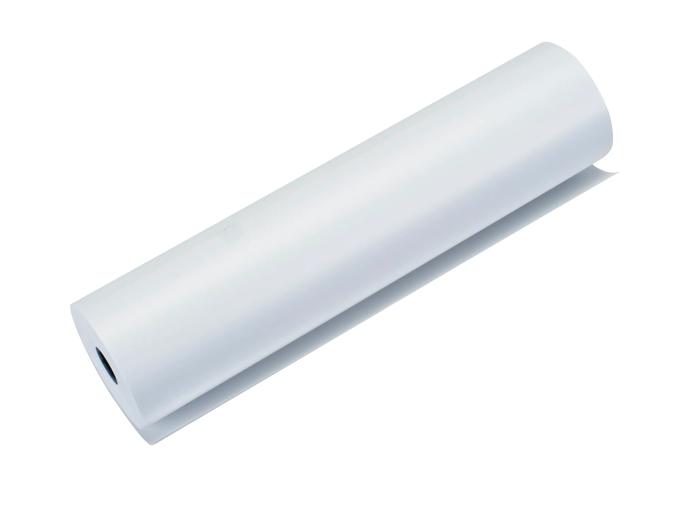Brother thermal paper roll on white background