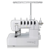 Brother CV3550 double-sided cover stitch machine with white body and thread guides