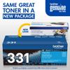 Brother Genuine TN331C Standard-yield Cyan Toner Cartridge, Cyan, small