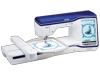 Brother XV8550D sewing and embroidery machine with large touchscreen and embroidery hoop