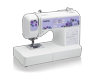Brother XS2070 sewing machine with purple floral design and LCD display