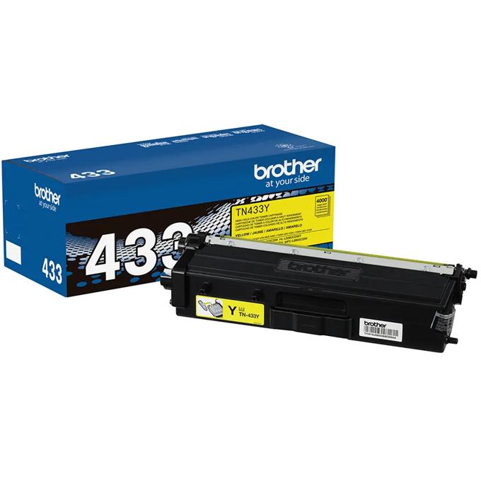 Brother Genuine TN433Y High-yield Yellow Toner Cartridge, , large