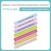 Brother P-touch Embellish decorative laminated tapes in pastel and metallic colors