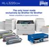 Brother HL-L3220CDW color laser printer with genuine ink and toner cartridges