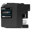 Brother LC20EC cyan ink cartridge with INKvestment ultra high-yield technology