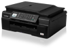 Brother MFC-J470DW wireless all-in-one inkjet printer with scanner and fax, left angle view
