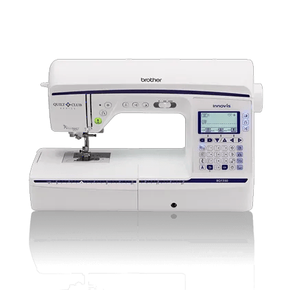 Brother BQ1350 sewing and quilting machine with LCD screen and white finish