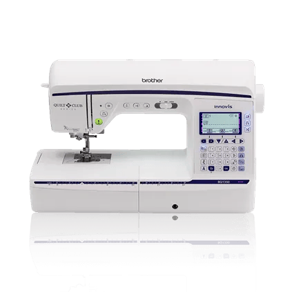 Brother BQ1350 sewing and quilting machine with LCD screen and white finish