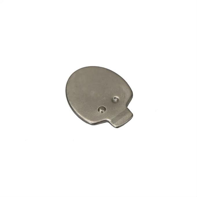 Brother metal needle plate component for sewing machine with thread guide holes