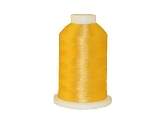 Brother ETP812 yellow embroidery thread spool on white cone