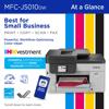 Brother MFC-J5010DW all-in-one color inkjet printer with wireless connectivity and mobile app