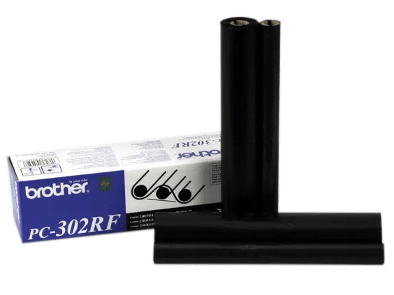 Brother PC-302RF thermal fax refill rolls with packaging