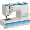 Máquina de coser Brother XL5900 con detalles azules y selector de puntadas integrado