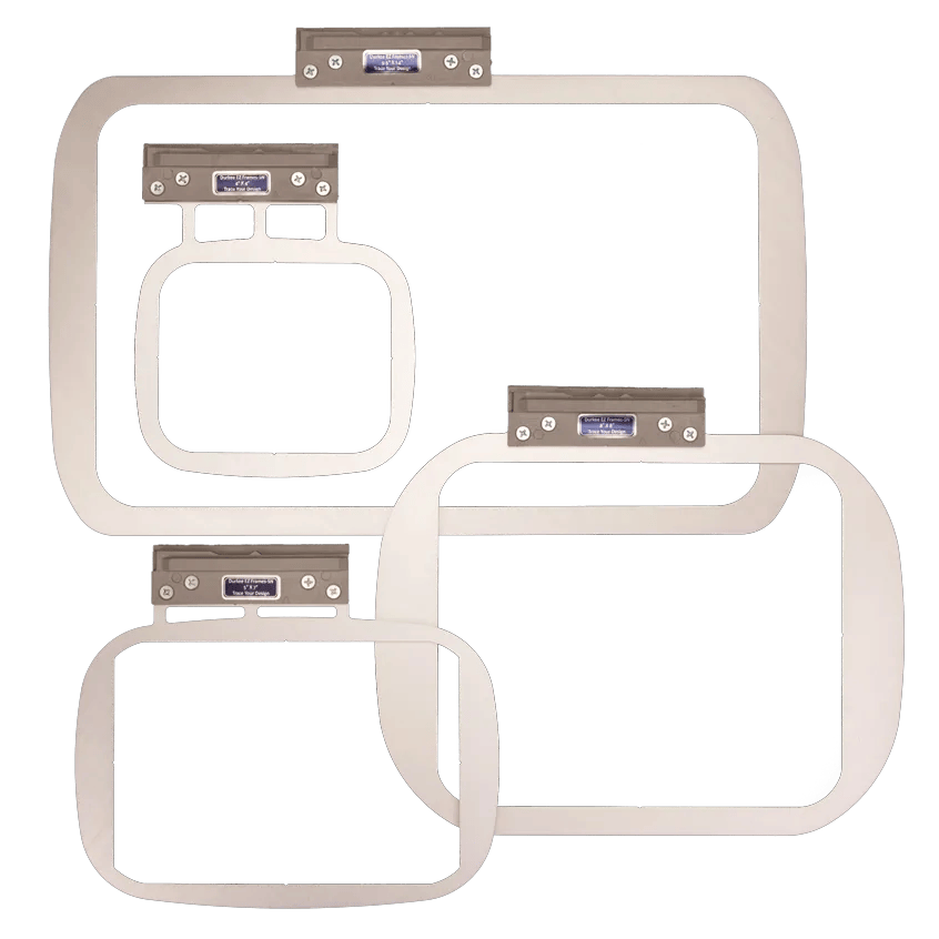 Brother embroidery hoops in multiple sizes with magnetic snap frames