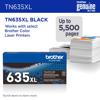 Brother Genuine TN635XXLBK Super High Yield Black Toner Cartridge, Black, small