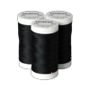 Brother black poly wrap sewing thread spools, 430 yards each