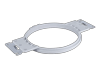 Brother embroidery hoop ring with mounting brackets for sewing machine attachment