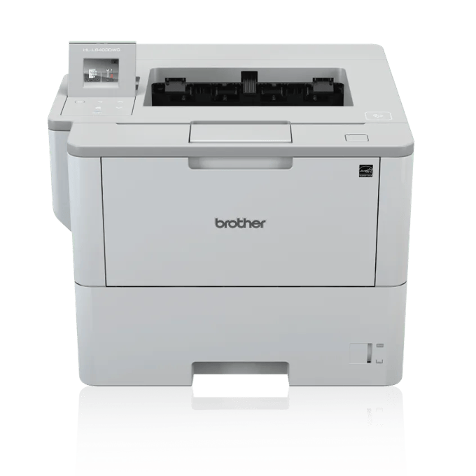 Brother HL-L6400DWG monochrome laser printer with wireless connectivity and dual paper trays