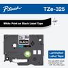 Cartucho de cinta para etiquetas laminadas Brother TZe-325 con texto blanco sobre negro