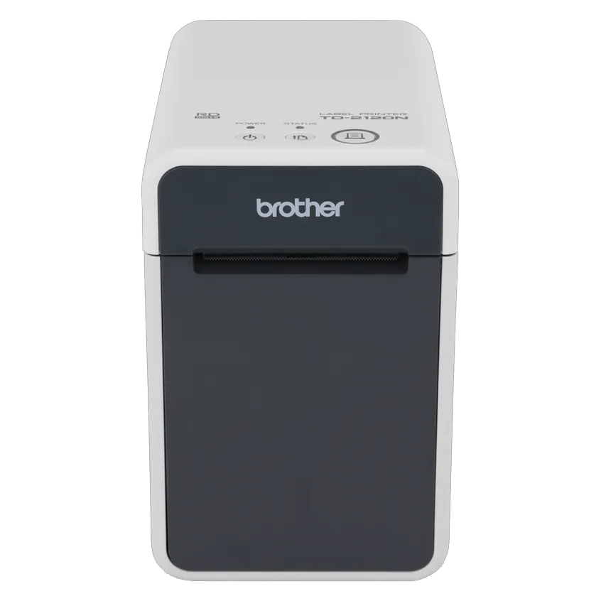 Brother TD-2120N desktop label printer with thermal printing technology