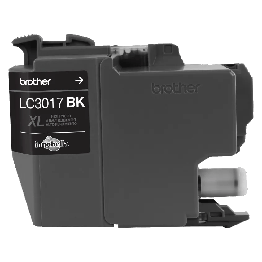 Brother Genuine LC3017BK High-yield Black Ink Cartridge, Black, medium