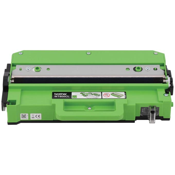 Brother WT800CL waste toner box in green with black rollers
