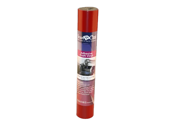 Brother red adhesive craft vinyl roll for cutting machines