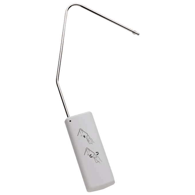 Brother sewing machine needle threader tool with wire loop and instructional diagram