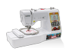 Brother LB5000M embroidery and sewing machine with Marvel-themed touchscreen display