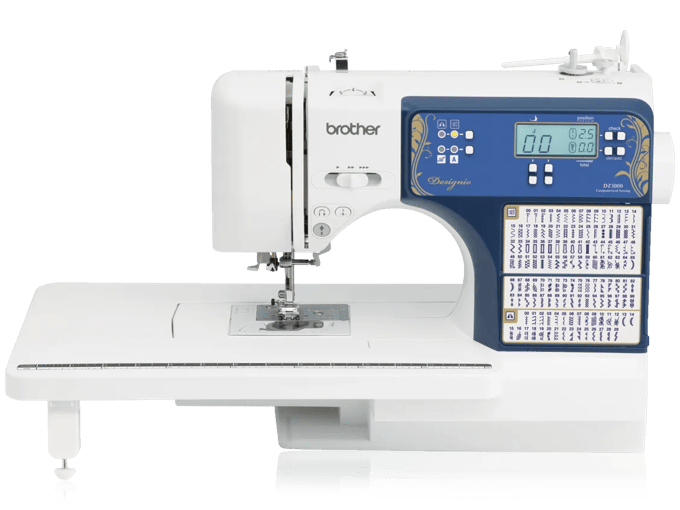 Brother Designio DZ3000 computerized sewing machine with LCD screen and built-in stitches