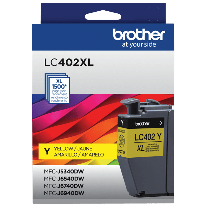 Brother Genuine LC402XLYS High-yield Yellow Ink Cartridge, Yellow, large