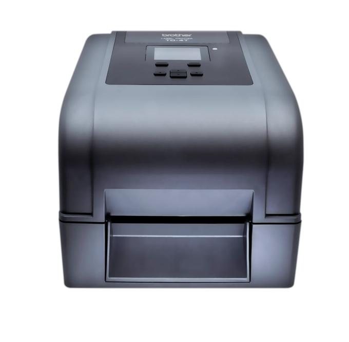 Brother TD-4650TN desktop label printer with LCD display and front media slot