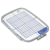 Brother embroidery hoop with grid for precise fabric positioning